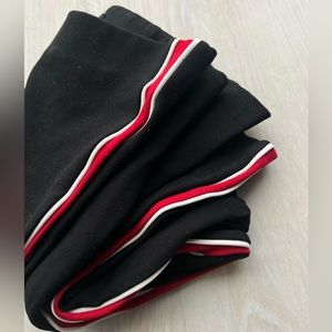 Zara Trafaluc Black Track Legging Red/White Side Detail